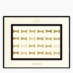 Kate Spade Gold Bow Push Pins